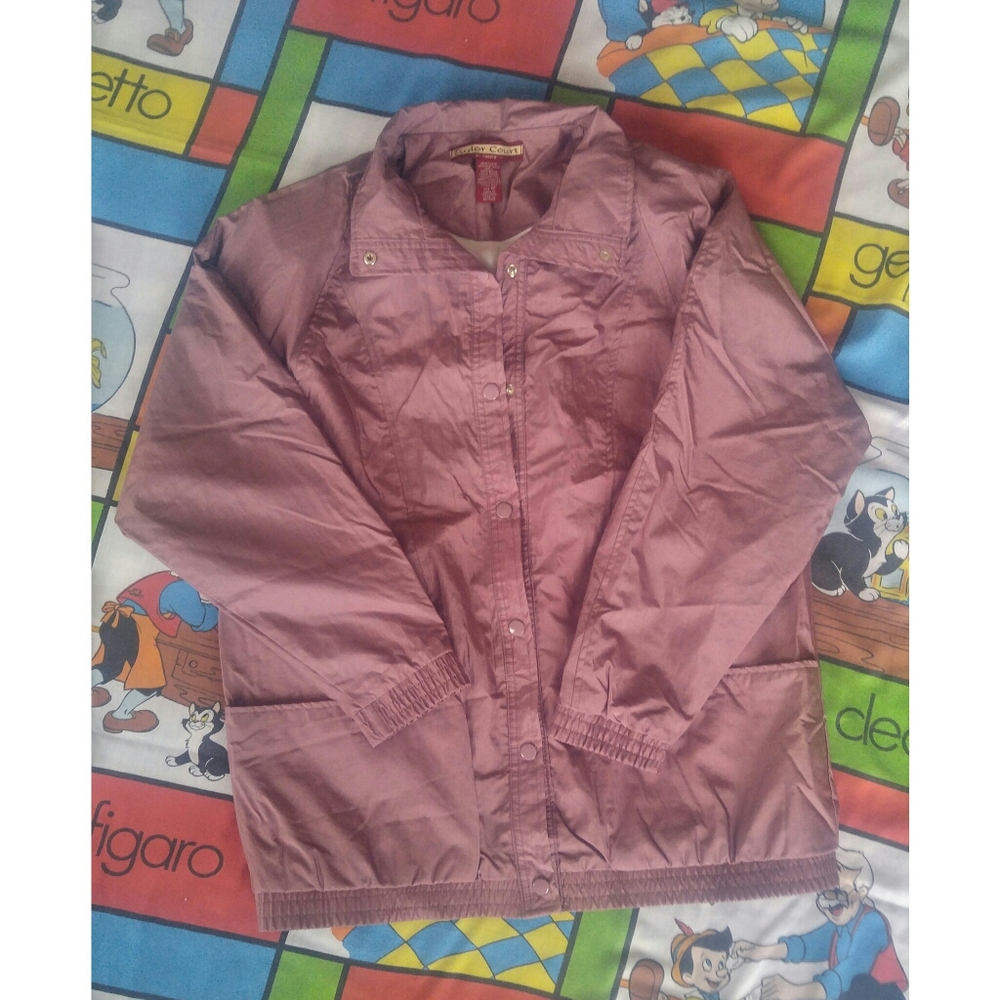 Vintage 90s Windbreaker size Medium Haband Mauve
